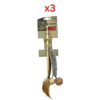 M-Pets Natura Trio Cat Wand (Pack of 3)