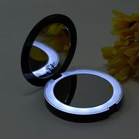 5X Magnifying Round LED Lights Makeup Mirror Cosmetic Tool