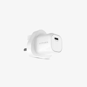 HYPHEN Mini PD Adaptor - 20W UK Plug - White