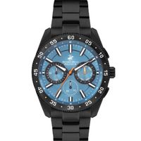 Beverly Hills Polo Club Men's VX9JE1 Movement Watch, Multi Function Display and Metal Strap - BP3409X.690, Black
