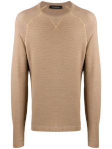 Ermenegildo Zegna fine knit jumper - NEUTRALS