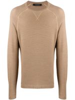 Ermenegildo Zegna fine knit jumper - NEUTRALS