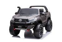 Megastar Licensed Toyota Hilux Ride On 12v battery kids 2 Seater Ride On SUV Car With MP4 player,, Grey - HL- 850 gr -lob (UAE Delivery Only)