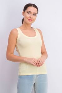 Womens Plain Tank Top  Yellow