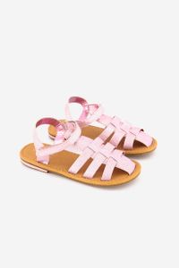 Kids Girls Shiny Sandals  Pink
