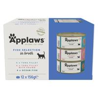 Applaws Fish Selection Multipack In Broth Cat Wet Food 12X156G