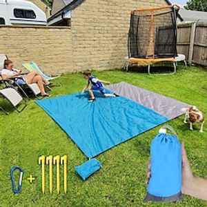 Picnic Mat Outdoor Beach Mat Waterproof Pocket Mat Camping Lawn Mat Seaside Portable Folding Anti-beach Mat Lightinthebox