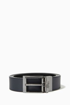 Parker Reversible Belt in Embossed Leather