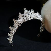 Women's Tiaras For Wedding Party Evening Prom Festival Artisan Alloy White 1pc miniinthebox - thumbnail