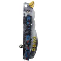 Swooosh Raining Colors Nylon Safe Cat Collar - Blue