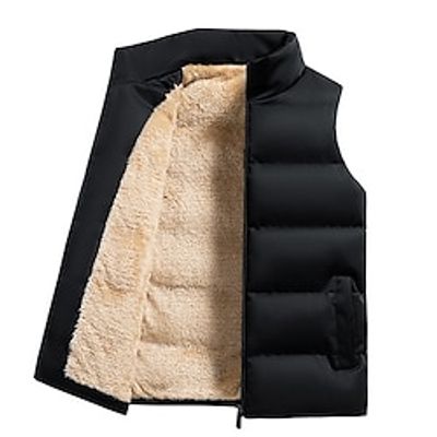 Men's Fleece Vest Gilet Outdoor Camping Hiking Daily Wear Vacation Fashion Basic Fall Winter Zipper Pocket Polyester Windproof Warm Plain Zipper Stand Collar Regular Fit Black Red Dark Blue Vest Lightinthebox Men's Fleece Vest Gilet Outdoor Camping Hiking Daily Wear Vacation Fashion Basic Fall Winter Zipper Pocket Polyester Windproof Warm Plain Zipper Stand Collar Regular Fit Black Red Dark Blue Vest Lightinthebox