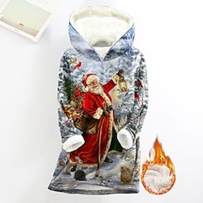 Christmas Sweatshirt Ugly Christmas Sweatshirt Women's Hoodie Sweatshirt Pullover Sherpa Fleece Lined Santa Claus Warm Funny Festival Print Blue Christmas Casual Hoodie Long Sleeve Top Micro-elastic Lightinthebox Christmas Sweatshirt Ugly Christmas Sweatshirt Women's Hoodie Sweatshirt Pullover Sherpa Fleece Lined Santa Claus Warm Funny Festival Print Blue Christmas Casual Hoodie Long Sleeve Top Micro-elastic Lightinthebox