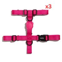 Zee.Dog Pink Led H-Harness Large (Pack of 3)