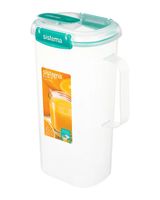 Sistema 2 Liter Juice Jug Klip It Plus Minty Teal Sistema 2 Liter Juice Jug Klip It Plus Minty Teal