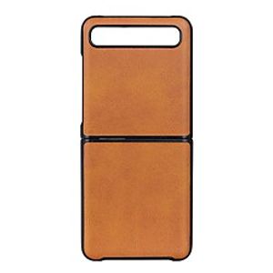 Case For Samsung Galaxy Z Flip Ultra-thin Back Cover Solid Colored Cow Pattern Leather / TPU Case For Samsung Galaxy Z Flip miniinthebox