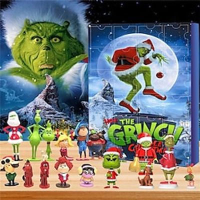Christmas Advent Calendar Blind Box Greenwich Advent Calendar Christmas Blind Box 24 Gift Green Fur Countdown Halloween Blind Box Lightinthebox