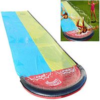 Slip and Slides for Kids, 4.8M Giant Splash Sprint Water Slide, Double Lawn Waterslide for Backyard Garden Outdoor Summer Water Party Watersports with Build in Sprinkler Lightinthebox - thumbnail