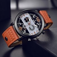 Quartz Watch for Men Quartz Business Casual Couple Unisex Bracelet Leather Band Analog Women Men's Watches Round WristWatches Business 's Male Female Quartz Reloj Hour miniinthebox - thumbnail
