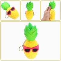 Cool Pineapple Squishy Slow Rising Toy Tag Soft Squeeze Collection Gift Decor Toy