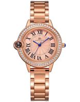 Kenneth Scott Women's Analog Rose Gold Dial Watch - K22530-RBKK