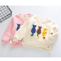 Cartoon Cat Winter Girls Sweater