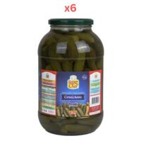 Super Chef Cornichons In Glass Jar 1.96Kg Pack Of 6)