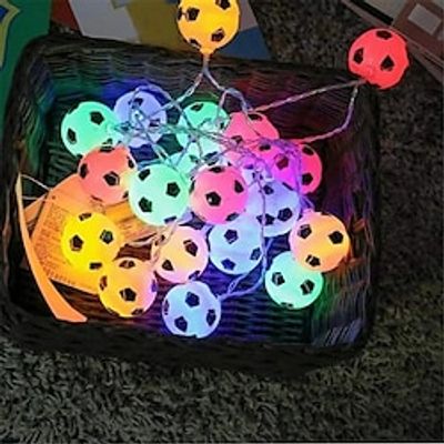 Mini Decorative Football Lamp Battery LED Football Lamp String Decorative Bedroom Home Theme Party 1 set miniinthebox Mini Decorative Football Lamp Battery LED Football Lamp String Decorative Bedroom Home Theme Party 1 set miniinthebox