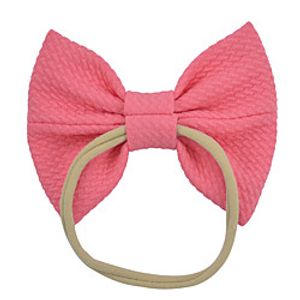 Kids Baby Girls' New Style 3.9 Inch Small Bubble Solid Color Butterfly Knot Nylon Headband Hair Accessories Baby Headband 20 Colors Wholesale Lightinthebox