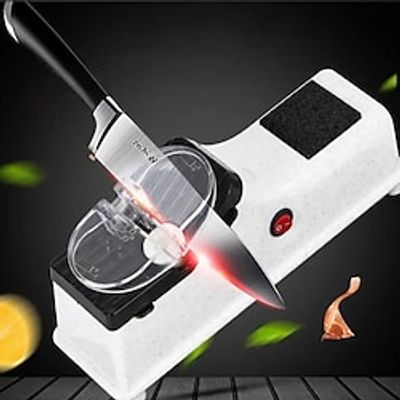 Rechargeable Electric Knife Sharpener - Fast and Automatic Sharpening for Kitchen Knives and Scissors Lightinthebox