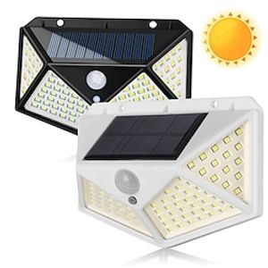 4PCS 2PCS Outdoor Solar Wall Lamp 100 LEDs / 3 Modes 270  Lighting Angle Solar Motion Sensor Outdoor Lamp IP67 Waterproof Light Control Solar Wall Lamp Suitable for Garage Fence Deck Courtyard miniinthebox