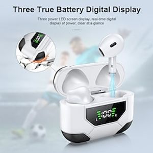 2022 FIFA World Cup Qatar Football Design LZ-10 TWS Wireless Bluetooth Earphone Volume Control Heavy Bass Game Music Call Video With Digital Display Charging Box miniinthebox