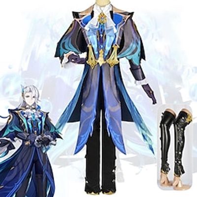 Inspired by Genshin Impact Neuvillette Anime Cosplay Costumes Japanese Halloween Cosplay Suits Long Sleeve Costume For Men's Lightinthebox