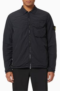 Zip-up Overshirt in Nylon