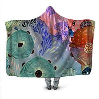 Multifunctional Blankets, Geometric Polyester Warmer Comfy Blankets Lightinthebox - thumbnail