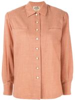 Hermès pre-owned logo buttons straight shirt - PINK - thumbnail