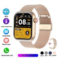 Q18 Smart Watch 1.83 inch Smartwatch Fitness Running Watch Bluetooth Pedometer Call Reminder Activity Tracker Compatible with Android iOS Women Men Long Standby Hands-Free Calls Waterproof IP 67 44mm miniinthebox - thumbnail