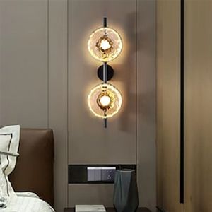 LED Indoor Wall Light Glass 1/2 Lights Indoor Modern Simple LED Wall Lamp Silicone Wall Lamp is Applicable to Bedroom Living room Bathroom Corridor Warm White 110-240V miniinthebox