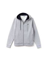 Lacoste Sport Tennis Hooded Zippered Sweatshirt In Fleece - thumbnail