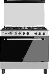 Super General Oven With 5 Gas Cooker, Silver - SGC901FS