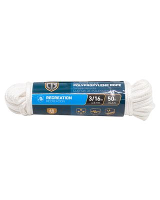Tru-Guard White Poly Rope 4.8mm x 15.2 Metre