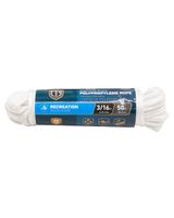 Tru-Guard White Poly Rope 4.8mm x 15.2 Metre - thumbnail