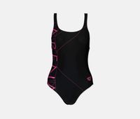 Womens Daylight One Piece Swimwear  Black/Rose/Violet - thumbnail