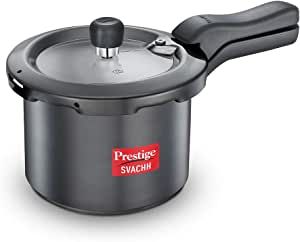Prestige Svachh 3 Litre Pressure Cooker with Hard Anodized Body (Black), MPD20223