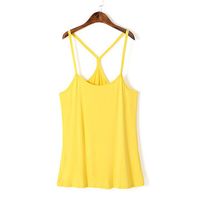 Plus Size Women Sexy Candy Colors Vest Modal Spaghetti Strap Tops Vest