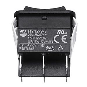 KEDU HY12-9-3 6Pins Industrial Electric Rocker Switch On Rocker Switch Push button Switches for Electric Power Tools 125250V 1820A 5.0 Lightinthebox