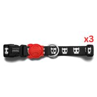 Zee.Dog Skull 2.0 Collar Medium (Pack of 3)