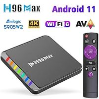 Smart TV Box Android 11 S905W2 4GB 32GB 64GB AV1 Quad Core WIFI6 4K H96 Max W2 Set Top Box Media Player TV Box miniinthebox - thumbnail