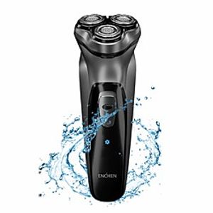 Xiaomi ENCHEN Electric Shaver for Men USB Rechargeable Wet/Dry Electric Razor with Pop-up Trimmer  Cleaning Brush Men Cordless Beard Trimmer 3D Rotary Shaving Beard Machine LCD Display miniinthebox
