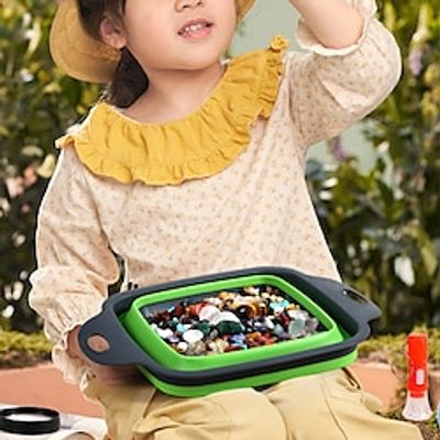 Children's Archaeology Gold Sand Toys Ore Crystal Sand Bag Tool Set Digging Gems Treasure Hunting Male and Female Collections Lightinthebox