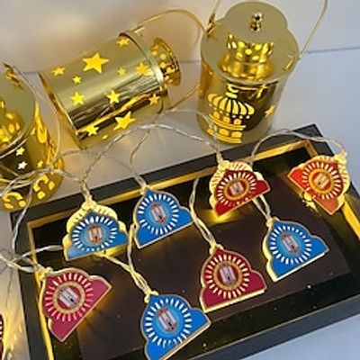 Eid Mubarak Festival Led String Light 1.5m 10LEDs Battery Powered Arabian Moon Castle Palace Lights Muslim Holiday Home Decoration Lights Lightinthebox